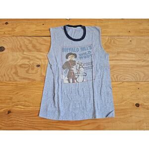 Buffalo Bills Wild West Museum Colorado Blue T-Shirt Sz S 1980s